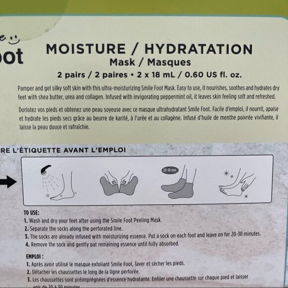 The Face Shop Korean Smile Foot Peeling And Mask Bundle Pack - Picture 3 of 7
